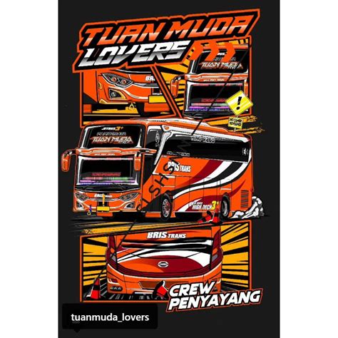 Jual Stiker Bus Mania Bus Artis Tuan Muda Lovers Cutting Laser Sticker