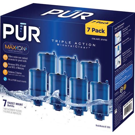 pur mineralclear  piece replacement water filter  maxion technology walmartcom walmartcom