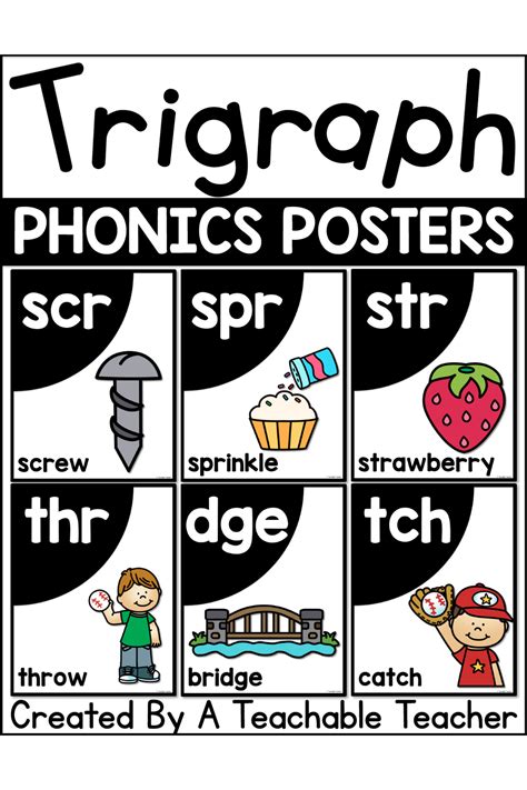 trigraph phonics posters  teachable teacher