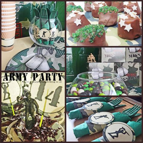 bringing    army themed party  purple pumpkin blog