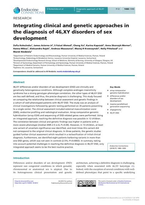 integrating clinical and genetic approaches in the diagnosis of 46 xy