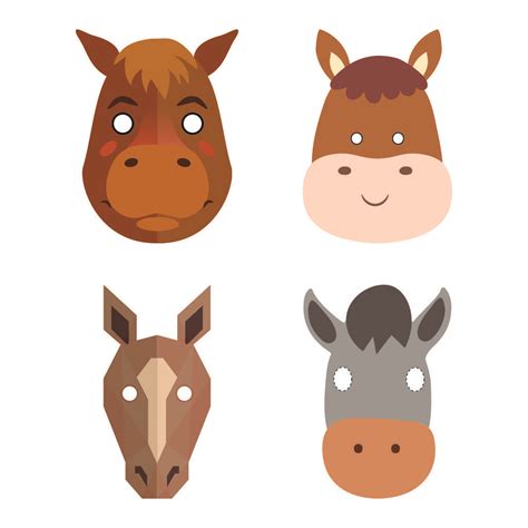 horse mask template horse mask printable image horses