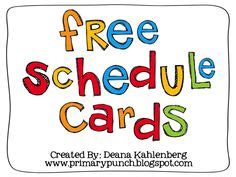 images   printable daily schedule cards printable