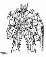 Optimus Extinction Transformers Template sketch template