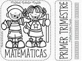 Trimestre Portadas Matematicas sketch template