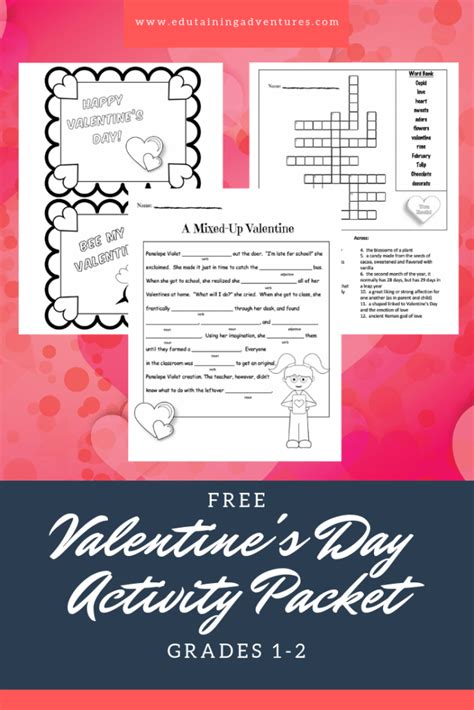 valentines day worksheets  printables valentinesday
