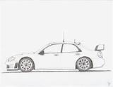 Rally Car Drawing Coloring Impreza Template Subaru Pages Sketch sketch template