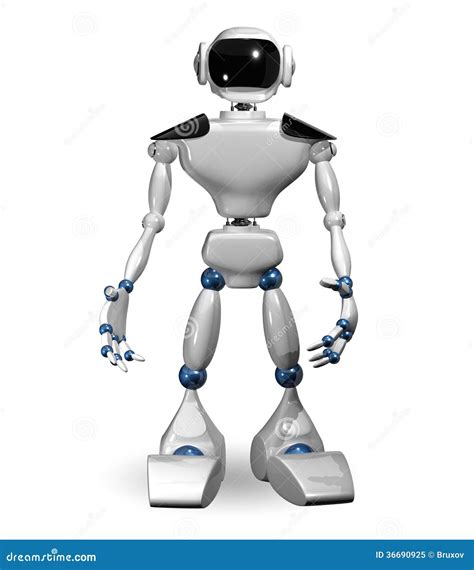 white robot royalty  stock photo image