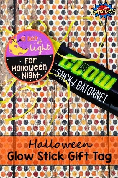 halloween night  printable glow stick tag