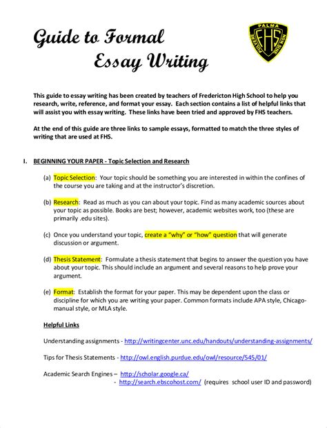 formal essays  examples format sample examples