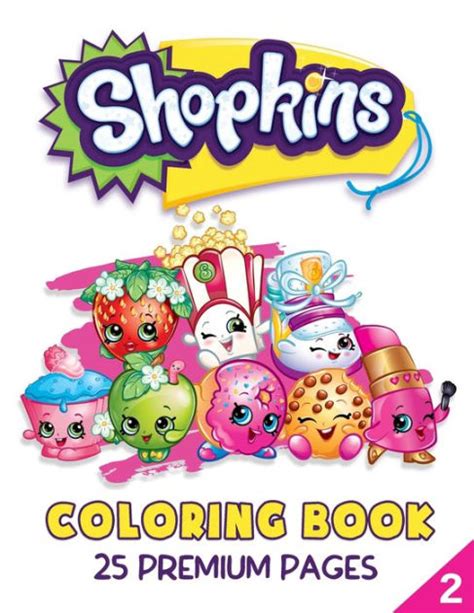 shopkins coloring book vol great coloring book  kids  fans