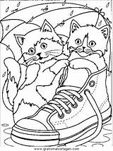 Katzen Katze Ausmalbilder Mutter Malvorlage sketch template