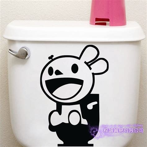 Dctal Toilet Rabbit Commode Wc Funny Sex Girl Sticker Power Decal
