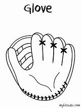 Baseball Glove Clipart Coloring Mit Clip Mitt Pages Drawing Cliparts Template Obj Color Easy Bats Cartoon Book Nfl Sketch Printable sketch template