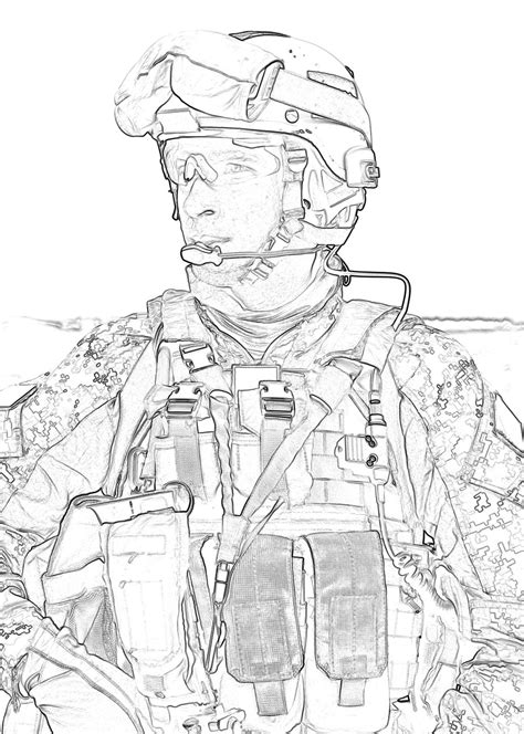 marine soldier coloring pages