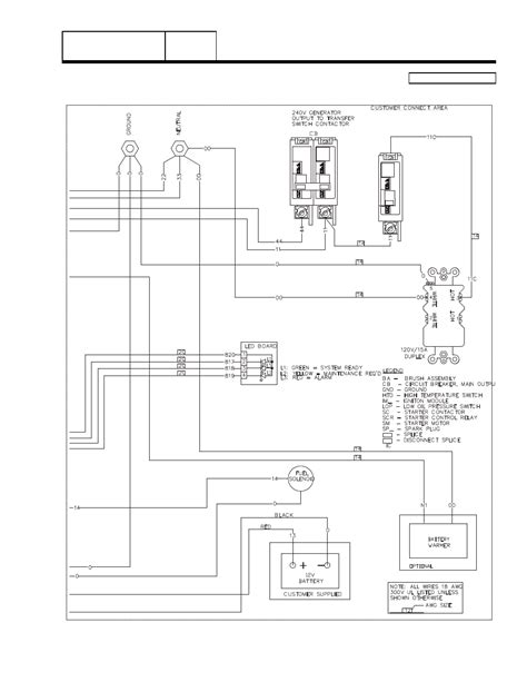 wiring diagram  kw generac generator wiring flow