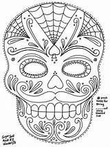 Masque Muertos sketch template