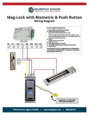 magnetic lock support murphy door