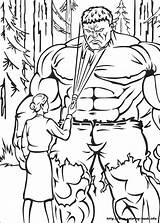 Hulk Superheroes sketch template