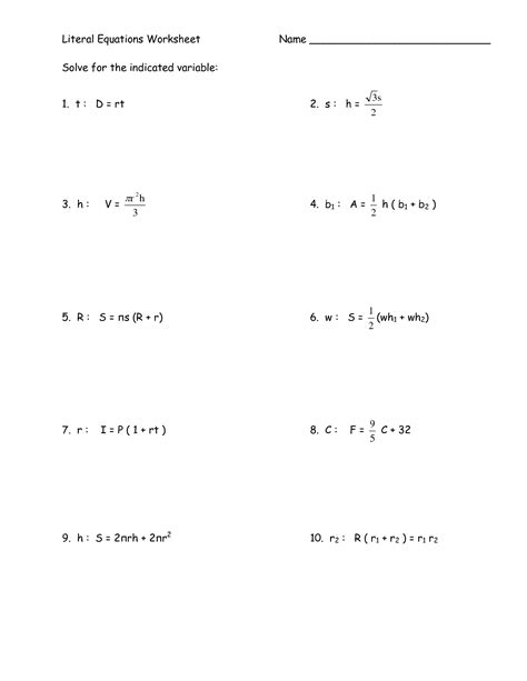 algebra  step equations worksheets worksheetocom