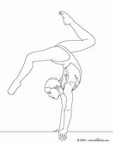 Gymnastics Coloring Beam Balance Pages Artistic Dance Hellokids Sheets Ausmalen Bilder Book Print sketch template