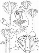 Coloring Egypte Colorare Coloriages Disegni égyptien Pharaon Cleopatra Egyptain Egito Stencil Adultes Adulte école Floyd Paty Goblet Egipto Artigianato égypte sketch template