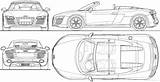 Audi R8 Spyder Requests sketch template