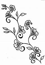 Vine Vines Flower Drawing Sketch Drawings Flowers Designs Pencil Getdrawings Ivy Sketches Easy Drawn Paintingvalley Roses sketch template