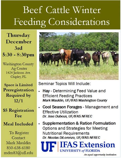 winter feed program flyer panhandle agriculture