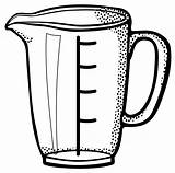 Clipart Milliliter Cup Cliparts Measuring Library sketch template