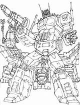 Optimus Battle sketch template