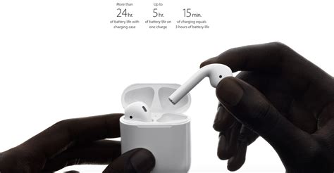 apple airpods  wireless earphones  touch controls specs