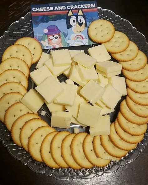 cheese  crackers bluey cheese crackers food cheese