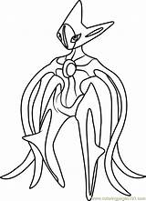 Deoxys Pokemon Coloringpages101 sketch template