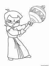 Bheem Chota Chhota Coloring Pages Krishna Curse Printable Drawing Print Book Color Prints Comments sketch template