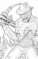 Freddy Krueger Coloring Pages Jason Drawing Halloween Hand Colouring Color Horror Adult Google Printable Drawings Voorhees Vs Zoeken Sheets Scary sketch template