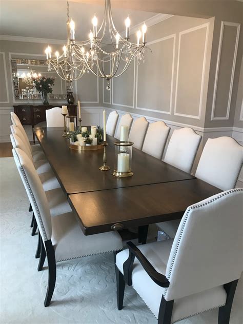 Extra Long Dining Table With Upholstered Chairs Dining