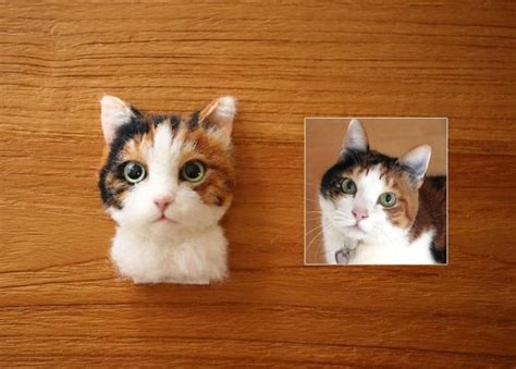 artist  japan  hyper realistic cat portraits  wool  pics