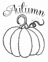 Autumn Domestically Calabaza Fonts Automne Colorear sketch template