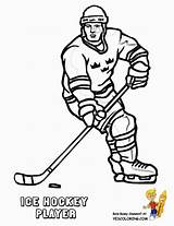 Coloring Hockey Pages Player Players Color Kids Book Printable Boys Game Print Popular Sheets Coloringhome sketch template