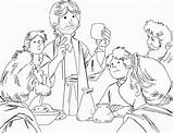 Coloring Pages Thursday Holy Supper Last Popular Cuaresma Coloringhome sketch template