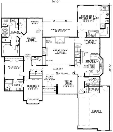 dual master suites house plans images  pinterest home plans house floor plans