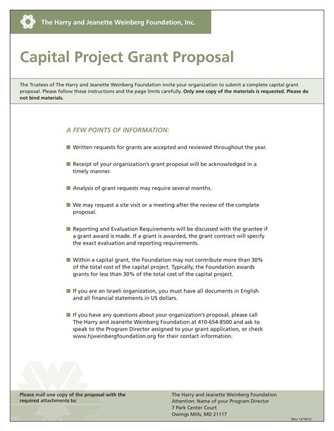 capital project proposal examples  examples