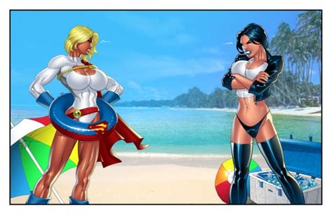 power girl bikini battle 1 superhero catfights female wrestling