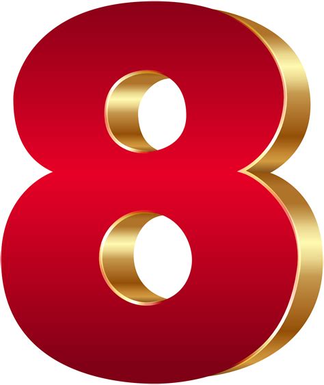 number  red gold png clip art image gallery yopriceville
