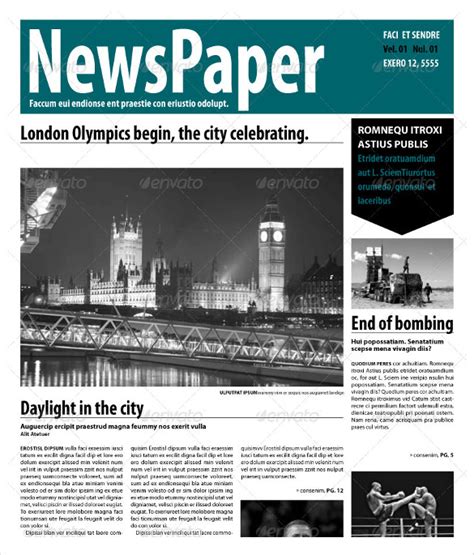 newspaper report template    documents  sample