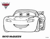 Mcqueen Coloring Cars Lightning Side Rayo Pages Template Dibujos Para Colorear Pintar sketch template