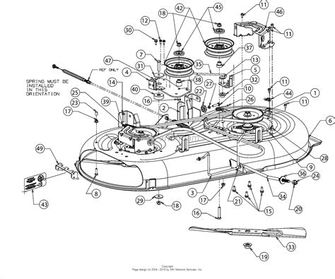 mtd axs    parts diagram  deck