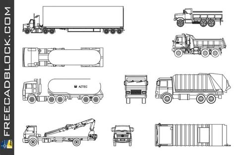 Trucks Cad Dwg Drawing Free Download In Autocad Platform 2007
