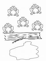Frogs Speckled Colouring Bum Coo sketch template